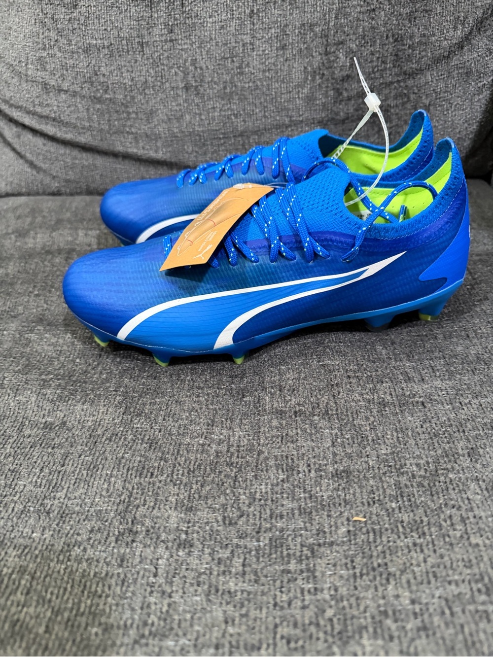 Puma Ultra Ultimate FG/AG Soccer Cleats Womens Size 8 Blue White 107507-03 New